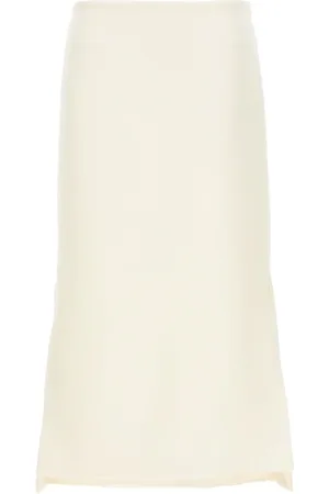 Sportmax Dames, Rokken, Wit, Maat: XS Poliester