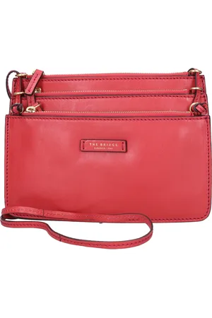 The Bridge Dames, Tassen, Rood, Maat: ONE Size Leer