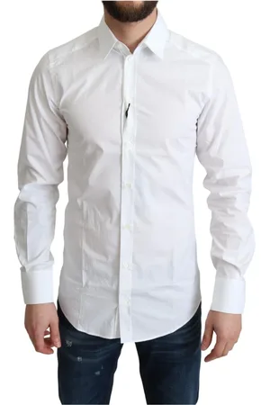 Dolce & Gabbana Heren, Overhemden, Wit, Maat: XS Katoen