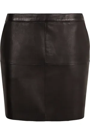 P.A.R.O.S.H. Dames, Rokken, Zwart, Maat: M Leer