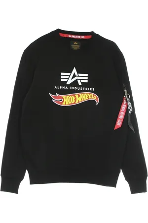 Alpha Industries Heren, Sweatshirts & Hoodies, Zwart, Maat: XL Katoen