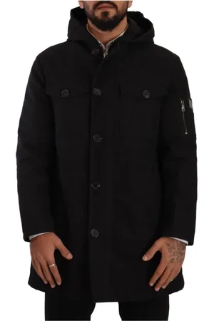 Dolce & Gabbana Heren, Mantels, Zwart, Maat: S Denim
