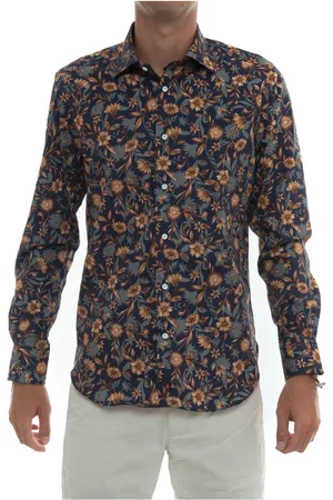 Carrel Heren, Overhemden, Blauw, Maat: XL Katoen