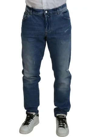 Dolce & Gabbana Heren, Jeans, Blauw, Maat: 5XL Katoen
