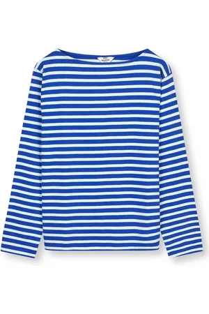 Mads Norgaard Dames, Tops, Blauw, Maat: M Katoen