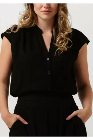 Stella Forest Dames, Blouses & Shirts, Zwart, Maat: L