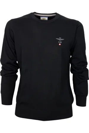 Aeronautica Militare Heren, Sweatshirts & Hoodies, Zwart, Maat: 2XL Wol