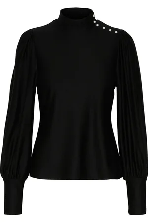 Gestuz Dames, Blouses & Shirts, Zwart, Maat: XS Leer