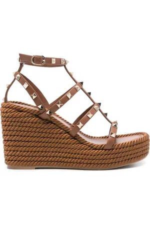 VALENTINO GARAVANI Dames, Schoenen, Bruin, Maat: 36 EU Katoen