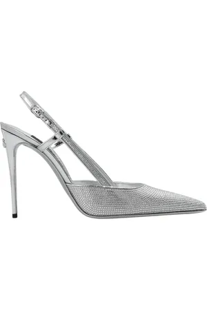 Dolce & Gabbana Dames, Schoenen, Grijs, Maat: 37 1/2 EU Leer