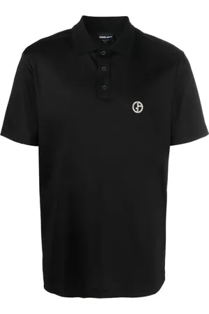 Giorgio Armani Heren, Tops, Zwart, Maat: XL Katoen