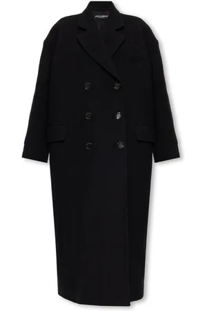Dolce & Gabbana Dames, Mantels, Zwart, Maat: 2XS Wol