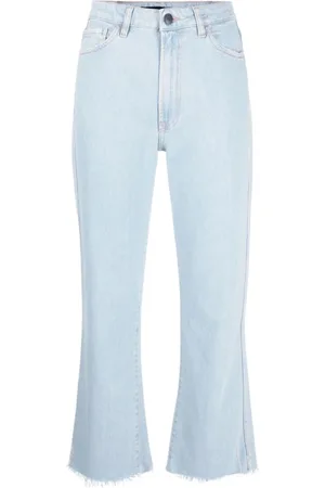 3x1 Dames, Jeans, Blauw, Maat: W30 Katoen