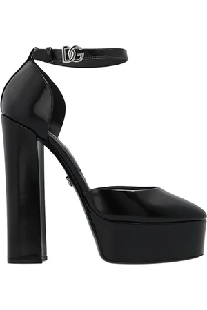 Dolce & Gabbana Dames, Schoenen, Zwart, Maat: 41 EU Leer