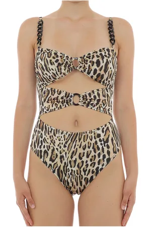 Moschino Dames, Badkleding, Bruin, Maat: XL Poliester