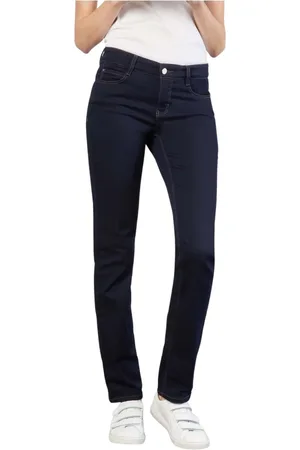 Mac Dames, Jeans, Blauw, Maat: L Katoen