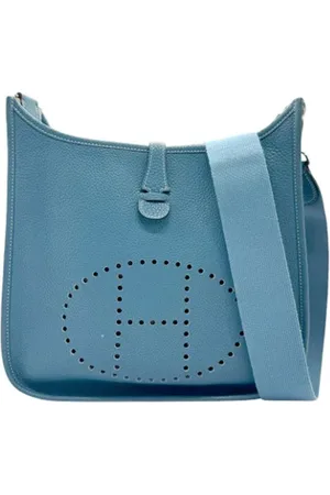 Hermès Dames, Pre-owned, Blauw, Maat: ONE Size Leer