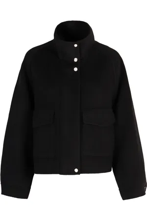 Pinko Dames, Jassen, Blauw, Maat: S Wol