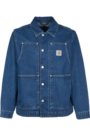 Carhartt Heren, Jassen, Blauw, Maat: S Katoen