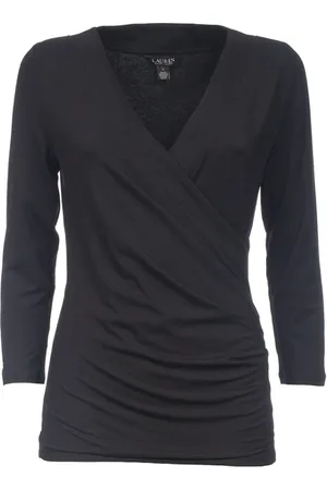 Ralph Lauren Dames, Blouses & Shirts, Zwart, Maat: M Viscose