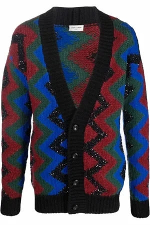 Saint Laurent Heren, Truien, Veelkleurig, Maat: M Wol