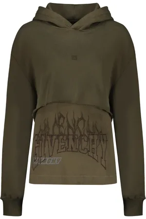 Givenchy Dames, Sweatshirts & Hoodies, Groen, Maat: XS Katoen