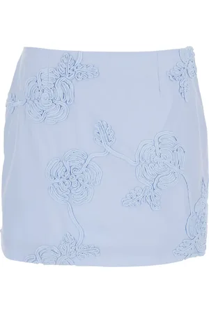 ROTATE Dames, Rokken, Blauw, Maat: M Katoen