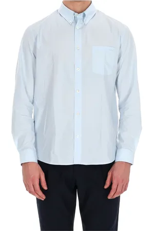 A.P.C. Heren, Overhemden, Blauw, Maat: L Katoen