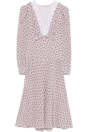 Alessandra Rich Dames, Jurken, Paars, Maat: 2XS