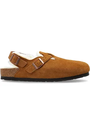 Birkenstock Dames, Schoenen, Bruin, Maat: 36 EU Suède