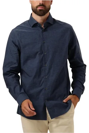 Profuomo Heren, Overhemden, Blauw, Maat: M