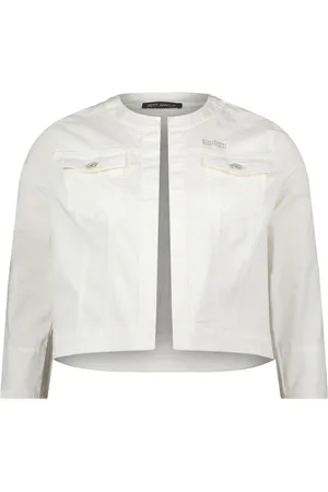 Betty Barclay Dames, Jassen, Wit, Maat: 3XL Denim