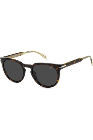 DB EYEWEAR BY DAVID BECKHAM Unisex, Accessoires, Bruin, Maat: 52 MM Leer