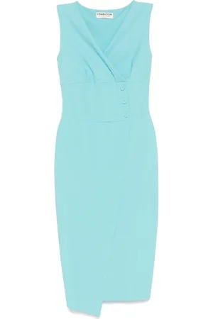 CHIARA BONI Dames, Jurken, Blauw, Maat: 4XL