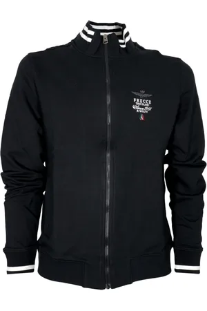 Aeronautica Militare Heren, Jassen, Zwart, Maat: 4XL Katoen