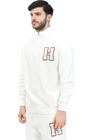 Tommy Hilfiger Heren, Sweatshirts & Hoodies, Wit, Maat: M Katoen