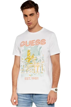 Guess Heren, Tops, Wit, Maat: XL Katoen