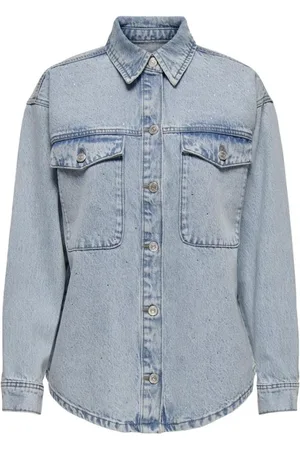 ONLY Dames, Jassen, Blauw, Maat: S Denim