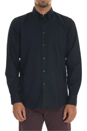 HARMONT&BLAINE Heren, Overhemden, Blauw, Maat: S Katoen