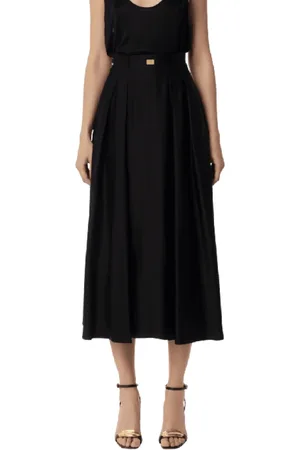 Elisabetta Franchi Dames, Rokken, Zwart, Maat: M Satijn