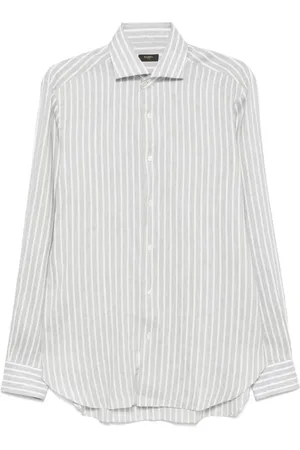 BARBA Heren, Overhemden, Grijs, Maat: 3XL