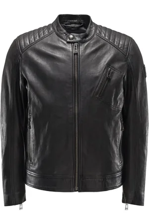 Belstaff Heren, Jassen, Zwart, Maat: 2XL Leer