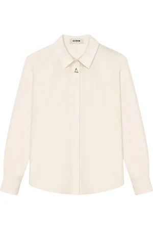 AERON Dames, Blouses & Shirts, Wit, Maat: M