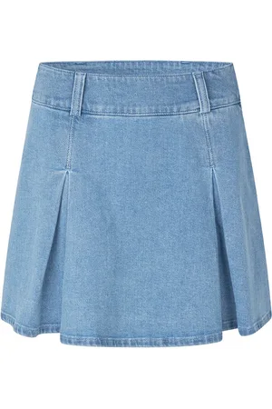 Modstrom Dames, Rokken, Blauw, Maat: L Denim