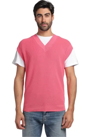 AMARANTO Amaránto, Heren, Truien, Roze, Maat: M Katoen
