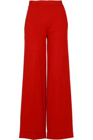 SEMICOUTURE Dames, Broeken, Rood, Maat: L Viscose