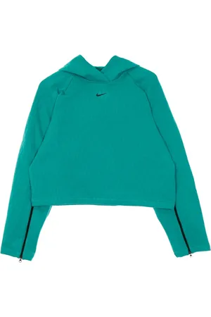 Nike Dames, Sweatshirts & Hoodies, Groen, Maat: L Poliester