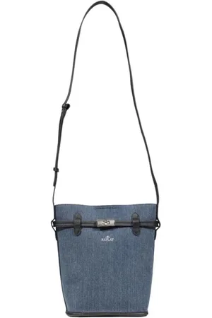 Replay Dames, Tassen, Blauw, Maat: ONE Size Katoen