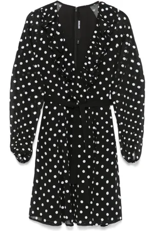 ROTATE Dames, Jurken, Zwart, Maat: S Chiffon