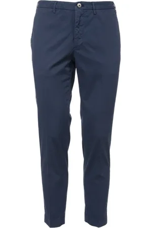 Incotex Heren, Broeken, Blauw, Maat: 3XL Katoen